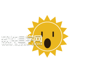 ai怎么绘制卡通太阳效果