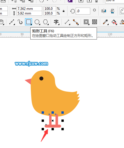 CDR设计小鸡简笔画教程