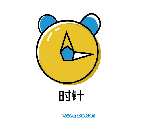 时针APP简易图标怎么设计
