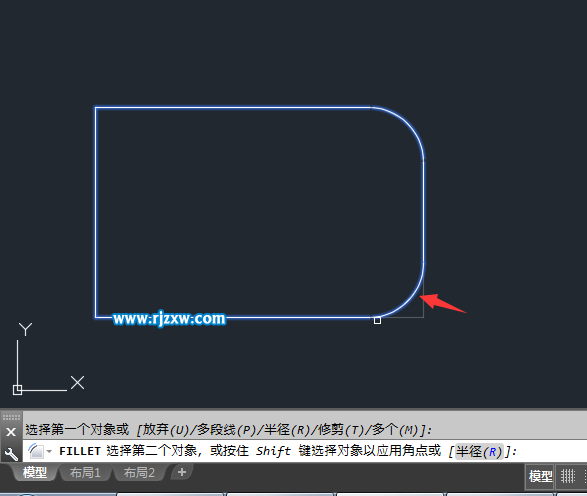 CAD倒圆角命令是什么怎么使用