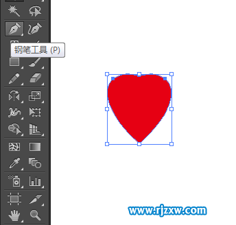 AI怎么建立心形图案
