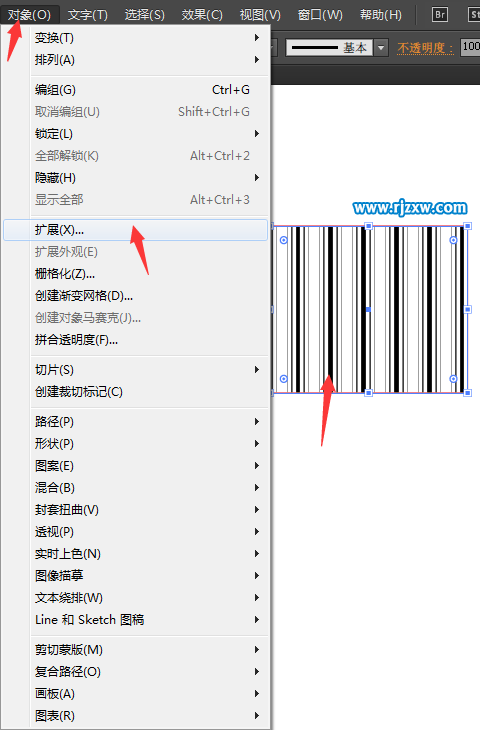 AI扩展填充怎么用来提取对象填充的图案