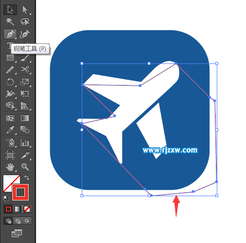 Illustrator钢笔工具绘制交通费图标教程