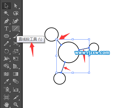 illustrator椭圆工具设计我要分销符号教程