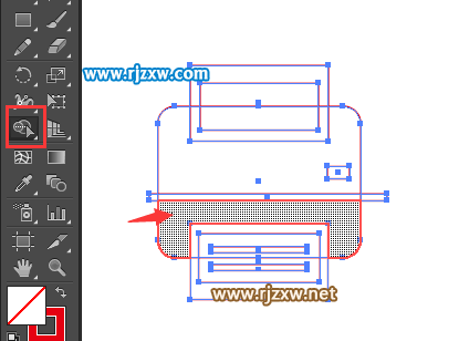 怎么用AICC矩形工具制作打印机图标