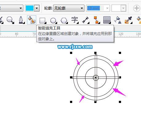 CDR怎么做雷达图标的实例教程