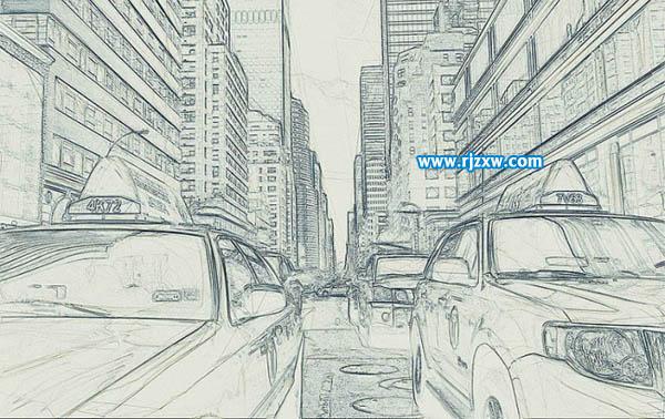 ps把照片变成素描效果