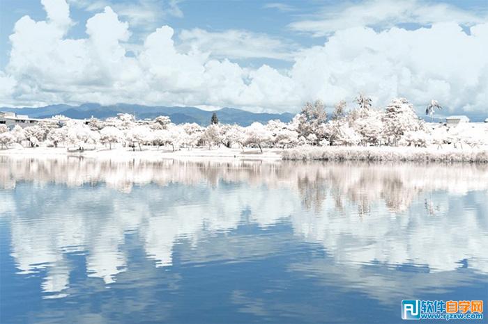 Photoshop如何修出梦幻雪景图片
