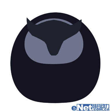 PS鼠绘猫头鹰卡通