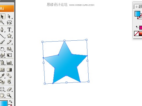 教你怎么用Illustrator制作冲击的立体五角星