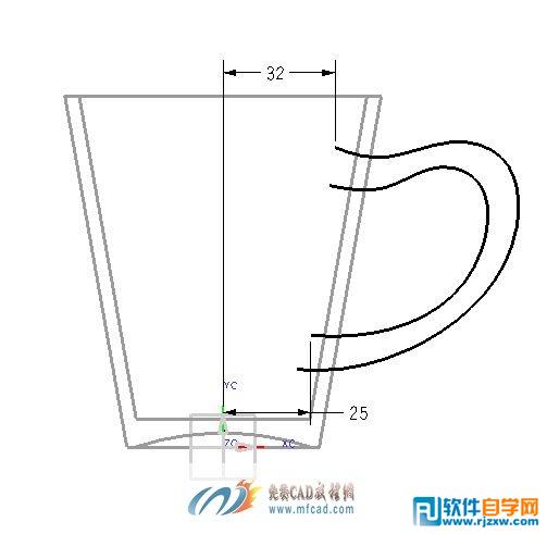 UG绘制陶瓷水杯造型