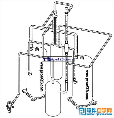 Proe工程图管道中心线显示配置选项