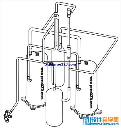 Proe工程图管道中心线显示配置选项