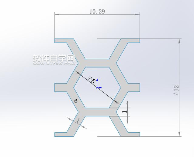 SolidWorks六边形镂空圆环建模的方法