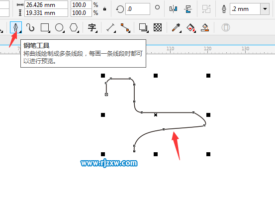 CDRX8绘制水龙头简笔画教程