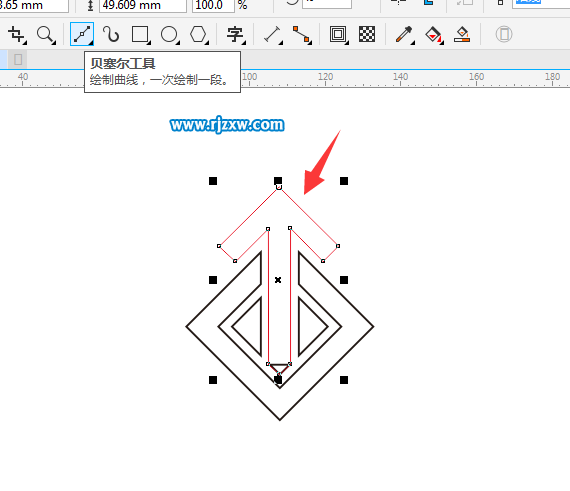 利用CDR偏移路径设计LOGO