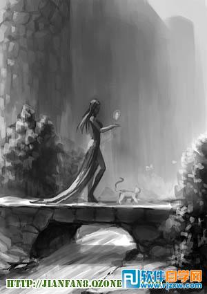 PS手绘 森林魔法师