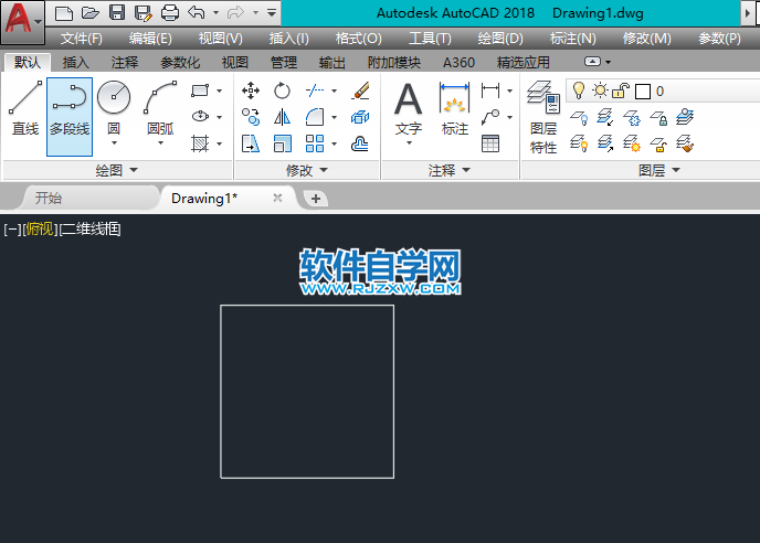cad矩形套矩形怎么画