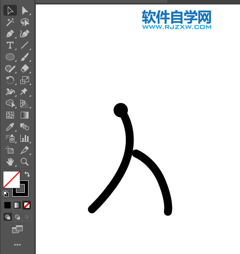 ai制作射箭标识的方法与步骤
