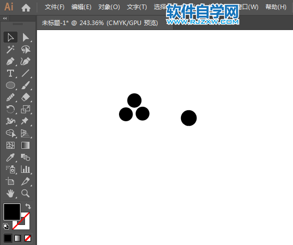 ai制作铁人三项标识的方法与步骤