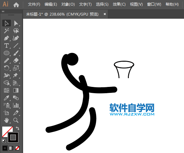 ai制作篮球标识的方法与步骤