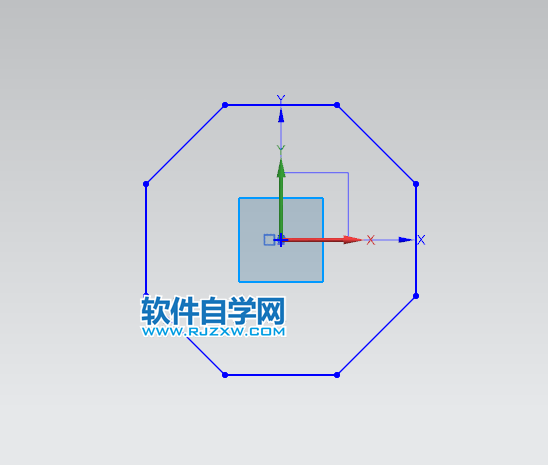 UG草图中怎么画内切多边形