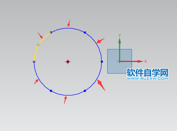 ug怎么在圆上6等分
