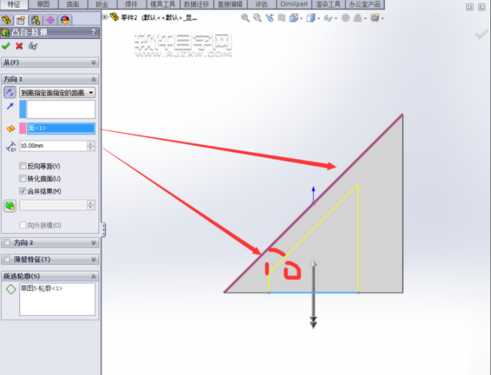 solidworks拉伸切除的介绍