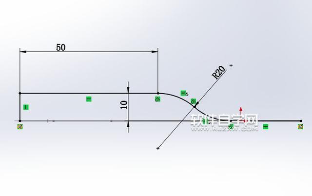 SolidWorks上下弯曲的建模方法