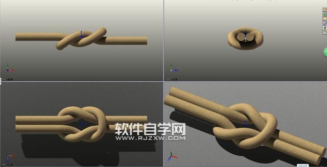 SolidWorks怎么画打结的绳子