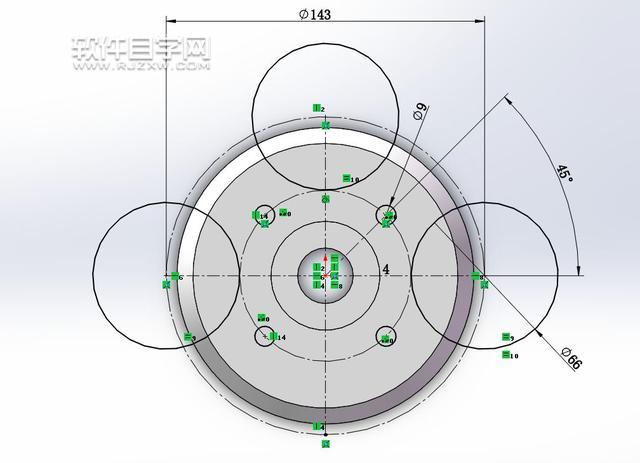 SolidWorks零件实体旋转练习的介绍