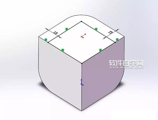 SolidWorks镜像和圆角练习