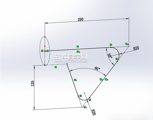 solidworks曲面玻璃管的绘制方法