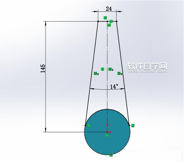 SolidWorks制作对称卡位零件