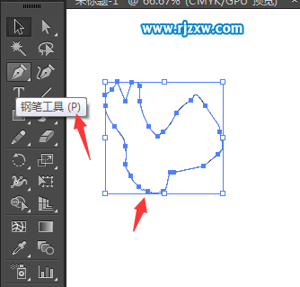 AI删除锚点工具怎么删除路径上面的锚点