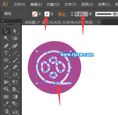 ai曲率工具怎么用来设计卡通电影图标