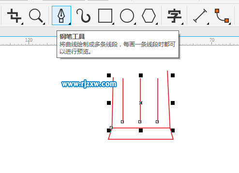 简笔画啤酒杯怎么用CDR画出来