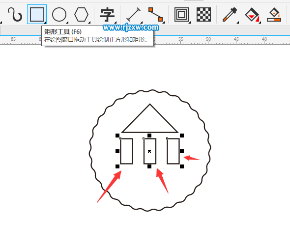 CDRX8设计山水标志的方法