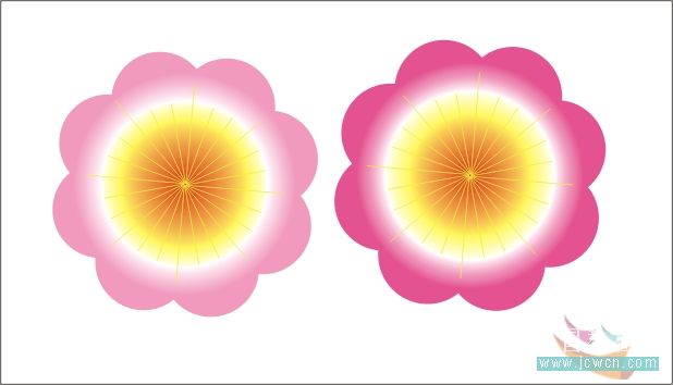 用CorelDRAW鼠绘一朵桃花实例教程