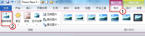 用Word 2010去除图片背景方法介绍