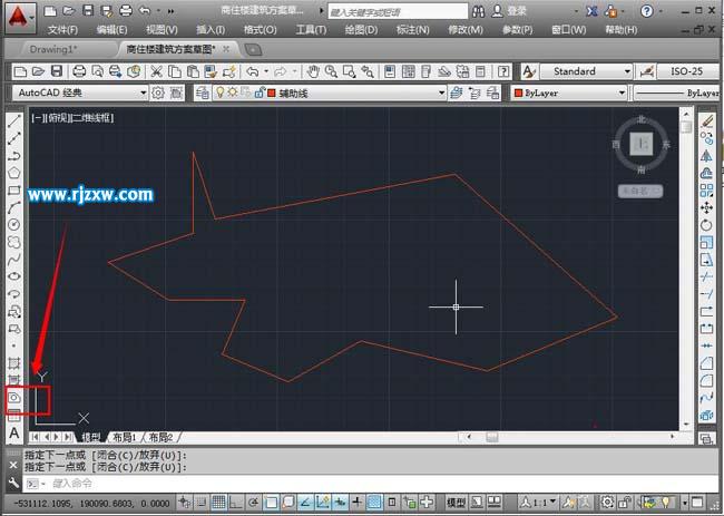 CAD2014软件怎样创建面域