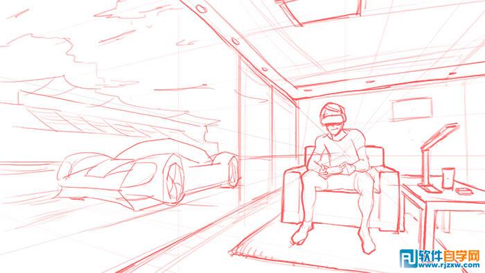 3D眼镜海报的制作方法及流程