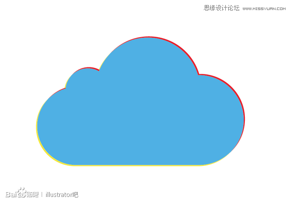 ai绘制图标之白云立体图标