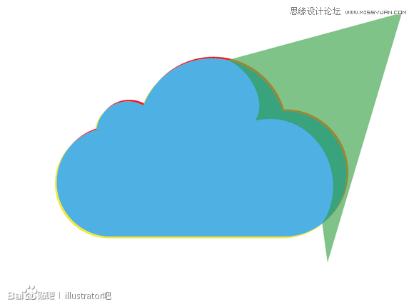 ai绘制图标之白云立体图标