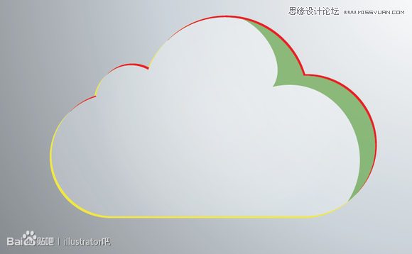 ai绘制图标之白云立体图标