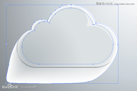 ai绘制图标之白云立体图标