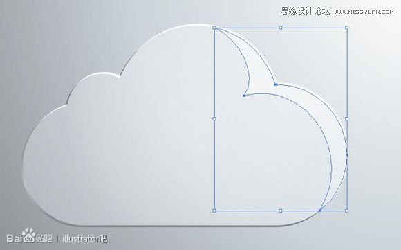 ai绘制图标之白云立体图标